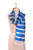 Hand-Painted Striped Silk Wrap Scarf from India 'Harmonious Stripes'