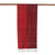 Ruby Red Tie-Dyed Handwoven Silk Scarf with Fringe 'Ruby Love'