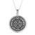 Intersecting Triangles Sterling Silver Pendant Necklace 'Shri Yantra Mantra'