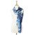 Hand Woven 100 Silk Tie Dye Scarf in Blue from Thailand 'Moving Skies'