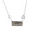 Modern Labradorite and Sterling Silver Pendant Necklace 'Sliver of Dusk'