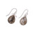 9-Carat Labradorite and Rose Quartz Dangle Earrings 'Complex Tears'