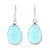 12-Carat Blue Chalcedony Dangle Earrings from India 'Radiant Sea'