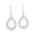 Rope Motif Sterling Silver Filigr Dangle Earrings from India 'Twisting Rope'