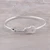 Sterling Silver Guitar Bangle Bracelet from India 'Music Gleams'