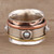 Cultured Pearl Spinner Ring from India 'Glowing Energy'