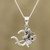 Sterling Silver Shiva Trident Pendant Necklace from India 'Shiva's Grace'