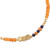 Gold Plated Orange Onyx and Lapis Lazuli Beaded Bracelet 'Dainty Harmony'