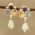 Multi-Gemstone Earrings with Natural Quartz from India 'Fantastic Variety'