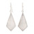 Kite-Shaped Rainbow Moonstone Dangle Earrings from India 'Rainbow Kite'
