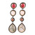 Colorful Faceted Multi-Gemstone Dangle Earrings 'Shifting Shades'