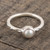 Cultured Pearl Solitaire Ring from India 'Delicate Nature'