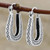 Horseshoe Shaped Filigree Sterling Silver Hoop Earrings 'Horseshoe Bend'