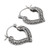 Artisan Crafted Silver Filigree Heart Hoop Earrings 'Heart Glory'