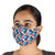 4 Cotton Print 2-Layer Elastic Loop Face Masks from India 'Vibrant Quartet'