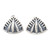 Handmade Sterling Silver Triangle Drop Earrings 'Pyramid Song'