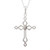 Sterling Silver and Opal Cross Necklace 'Faith and Devotion'