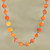 Hand Made Carnelian and Sterling Silver Beaded Necklace 'Before Sunset'