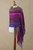 Hand Woven Baby Alpaca Blend Shawl from Peru 'Andean Valley Flower'