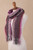 Striped Textured baby Alpaca Blend Scarf 'Twilight Stripe'