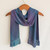 Women's Rayon Chenille Handmade Scarf 'Solola Sapphire'