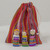 Set of 12 Guatemalan Worry Dolls with Pouch in 100 Cotton 'The Worry Doll League'