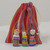 Set of 12 Guatemalan Worry Dolls with Pouch in 100 Cotton 'The Worry Doll League'