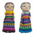 Set of 12 Guatemalan Worry Dolls with Pouch in 100 Cotton 'The Worry Doll League'