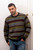 Colorful Men's 100 Alpaca Pullover from Peru 'Winter Charm'