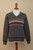 100 Alpaca Dark Grey Men's Pullover Sweater from Peru 'Andes Grey'
