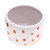 Handcrafted Ceramic Flower Pot with Brown Speckle Pattern 'Speckled Bud'
