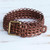 Handcrafted Upcycled Soda Pop-Top Belt in Redwood 'Redwood Confidence'