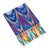 Handwoven Traditional Silk Scarf in a Cool Palette 'Samarkand Renaissance in Blue'