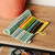 Wooden Colored Pencil Set and Yellow Cotton Roll Case 'Creative Sunshine'