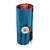 Wooden Colored Pencil Set with Teal and Red Cotton Roll Case 'Passion Palette'