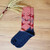 Cotton Blend Socks Adorned with Traditional Armenian Motifs 'Armenian Traveler'