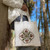 Hand-Painted Leaf and Tree Cotton Tote Bag from Armenia 'Khosrov Forest'