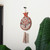 Pomegranate-Themed Red and Blue Ceramic Windchime 'Eternal Rhythms'