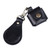 100 Black Leather Earbud Holder and Keychain Set 'Lucky Melody in Black'