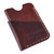 100 Chocolate Leather Card Holder Handcrafted in Armenia 'The Chocolate Wealth'