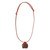 Leather Choker Necklace with Wooden Armenian Pendant 'Armenian Daisy'