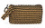 Hand Loomed Aluminum Wristlet from Brazil 'Bronze Hope and Change'