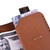 Armenian Handmade Men's Tri-Fold Leather Wallet in Brown 'Modern Flair in Brown'