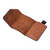 Armenian Handmade Men's Tri-Fold Leather Wallet in Brown 'Modern Flair in Brown'