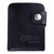 Black Leather Card Holder with Snap Closure Made in Armenia 'Minimalist Fortune in Black'