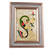 Traditional Painted Glass Decorative Letter T Home Accent 'Birdy T'
