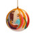 Armenian Felt Ornament with Hand-Embroidered Nativity Motif 'Traditional Nativity'