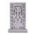 Hand-Carved Traditional Floral Basalt Stone Stela Sculpture 'Faith Flower'