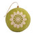 Floral Green Wool Felt Ornament with Embroidered Motifs 'Armenia Gardens'