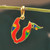 Traditional Bird-Themed Gold-Plated Pendant with M Letter 'M Birds of Armenia'